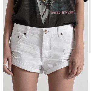 One Teaspoon White Bandits Shorts